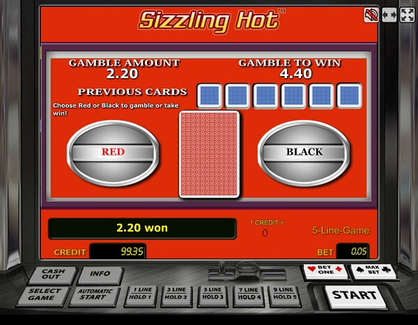 Игровые автоматы sizzling hot